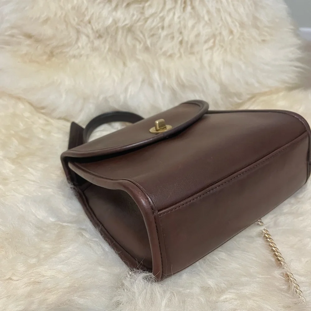Vintage Coach Regina Satchel Crossbody Bag 9983 Mahogany